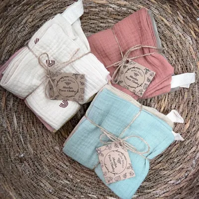 Muslin Face Cloths x3