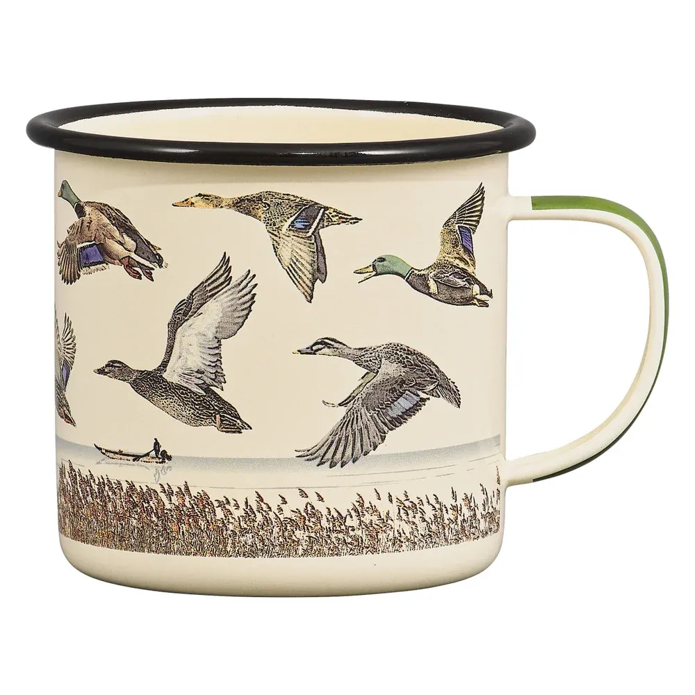 Gentlemen's Hardware Enamel Mug, Lake &amp; Ducks