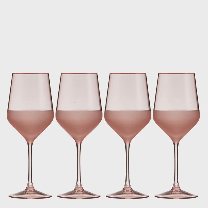 Panama Coral 4pk Wine Glass