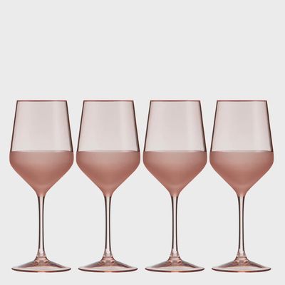 Panama Coral 4pk Wine Glass
