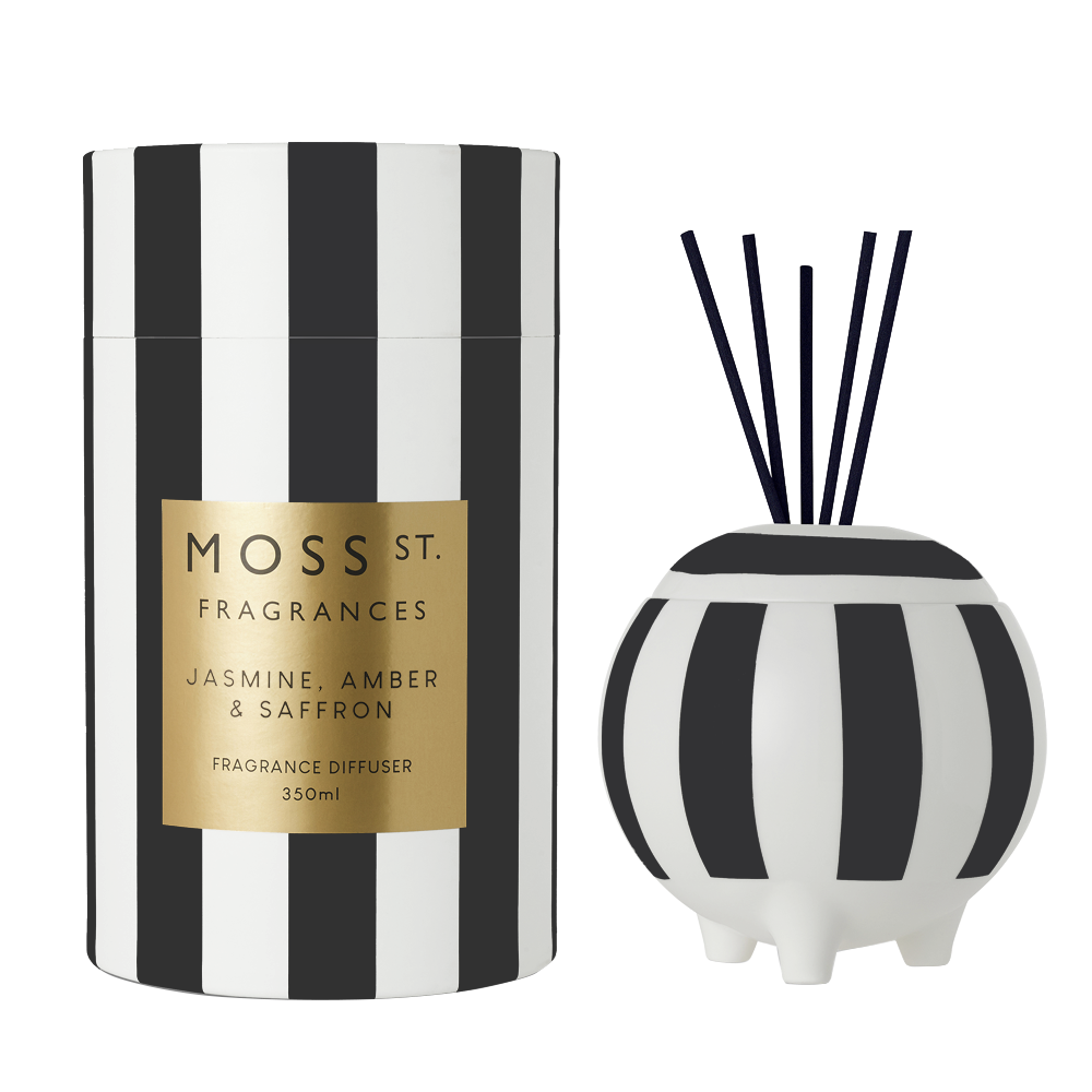 Jasmine, Amber &amp; Saffron Ceramic Diffuser 350ml