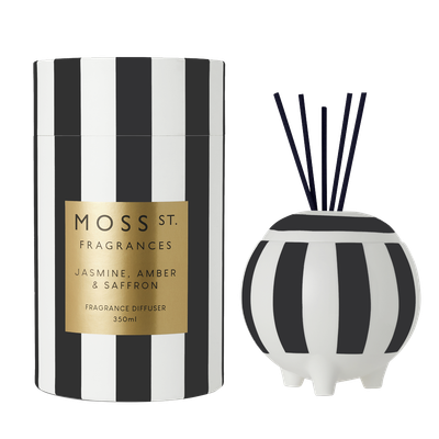 Jasmine, Amber &amp; Saffron Ceramic Diffuser 350ml