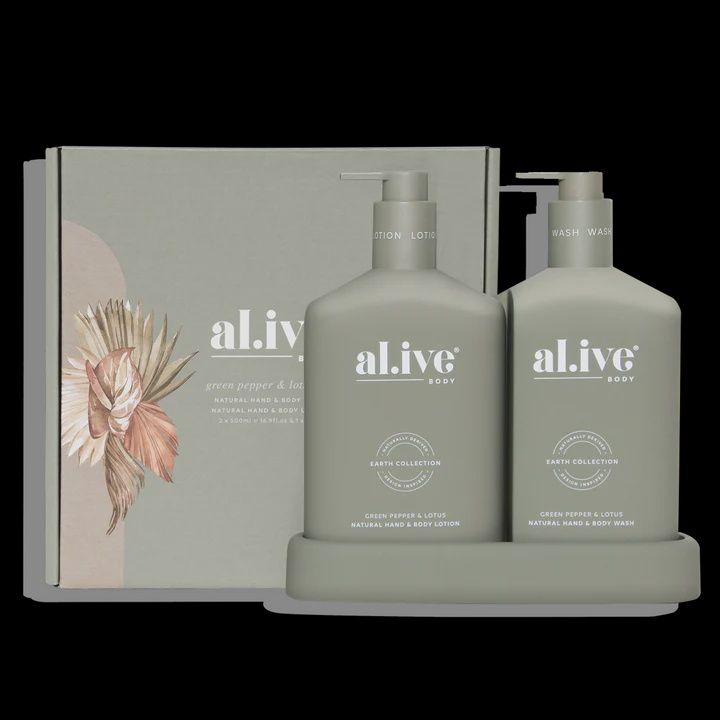 Wash &amp; Lotion Duo - Green Pepper &amp; Lotus