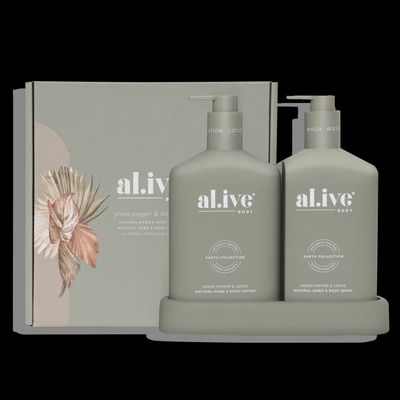 Wash &amp; Lotion Duo - Green Pepper &amp; Lotus