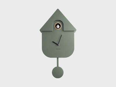 Modern Cuckoo Clock - Jungle Green