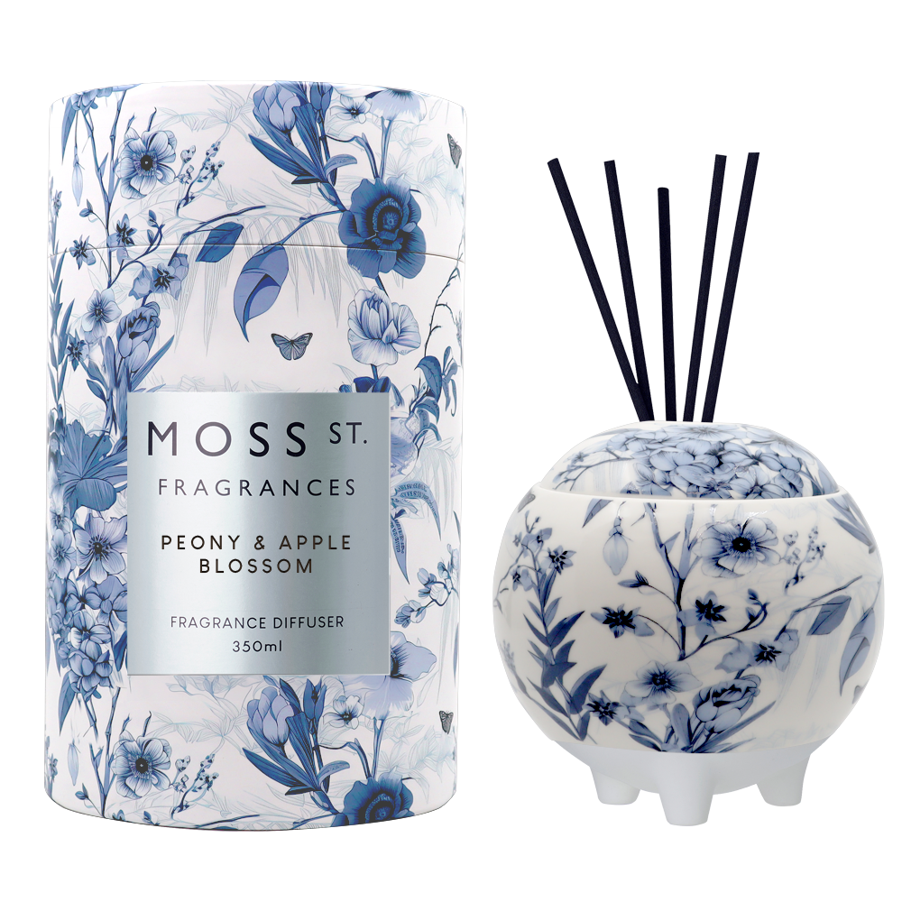 Peony &amp; Apple Blossom Ceramic Diffuser 350ml
