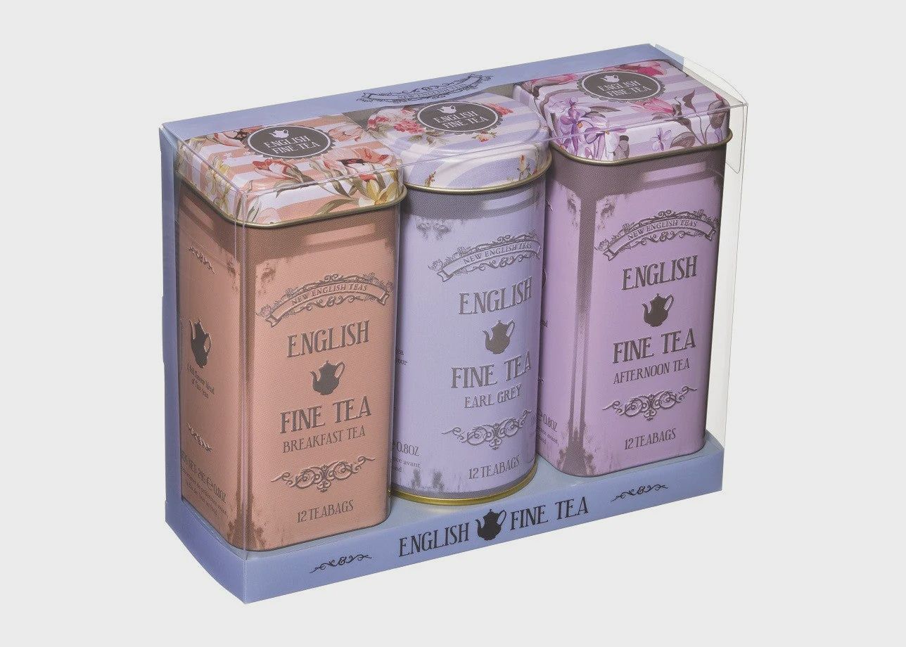 English Fine Teas in Tin Triple Pack