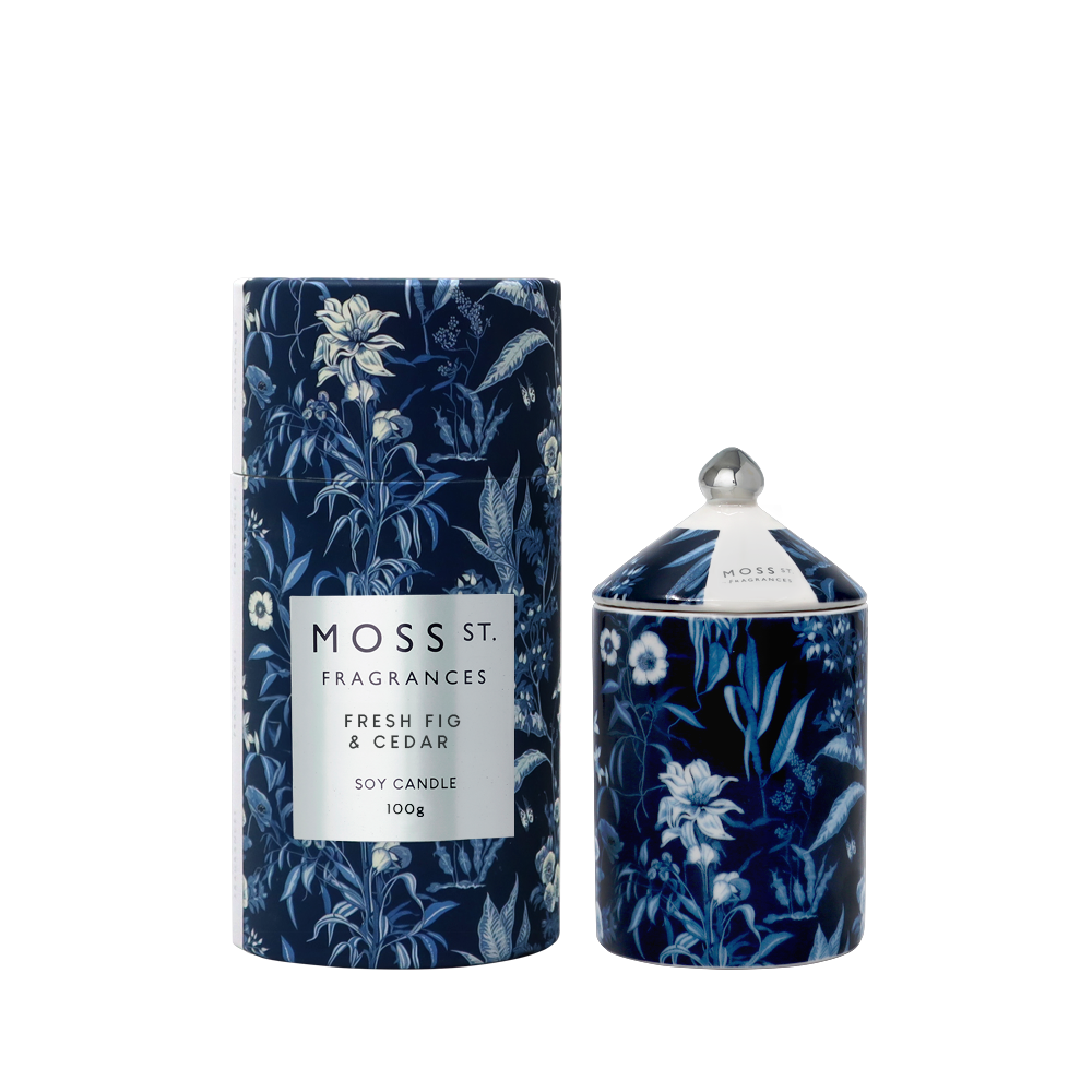 Fresh Fig &amp; Cedar Ceramic Candle 100g