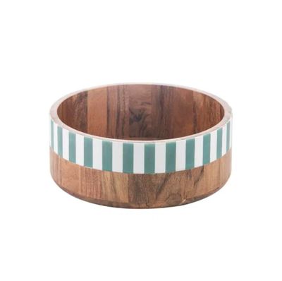 Panama Stripe Salad Bowl