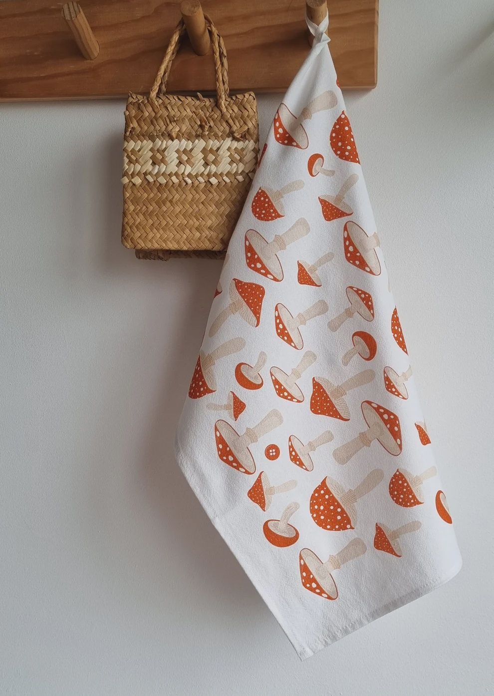Toadstool Tea Towel