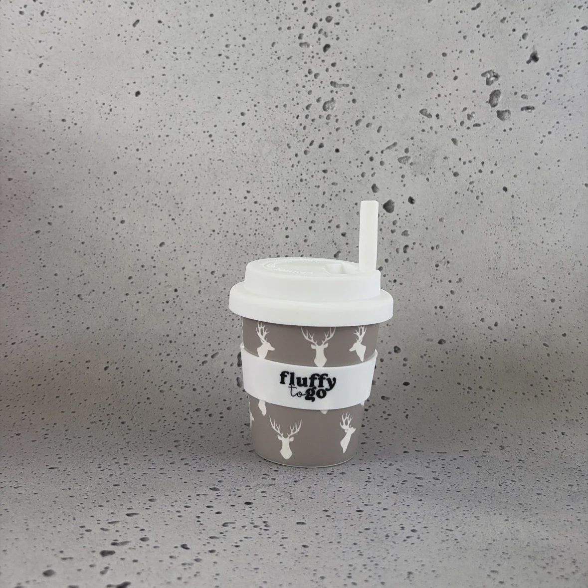 DEER HEAD FLUFFY CUP