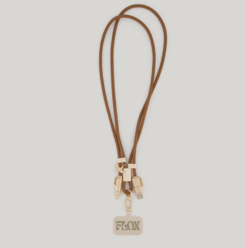 Flox Ahi Travel Lanyard - Brown