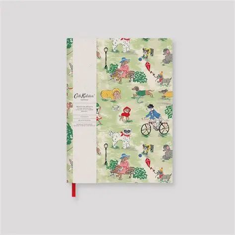 Cath Kidston Dogs In The Park A5 Linen Notebook