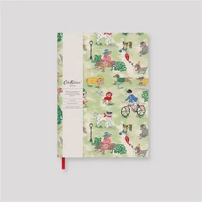 Cath Kidston Dogs In The Park A5 Linen Notebook