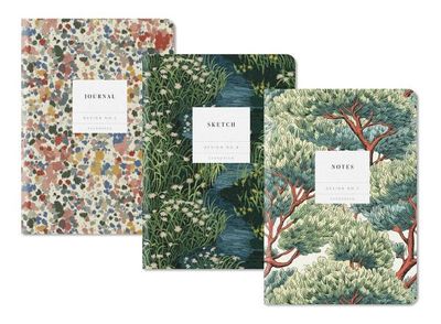 Kaleido Medium Notebook Set-Evergreen
