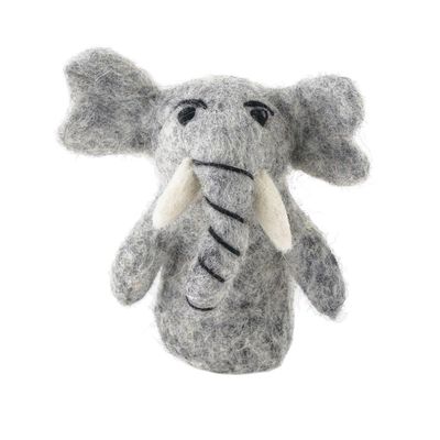 Finger Puppet-Felt Elephant