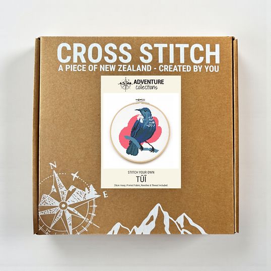 Tūī Cross Stitch Kit