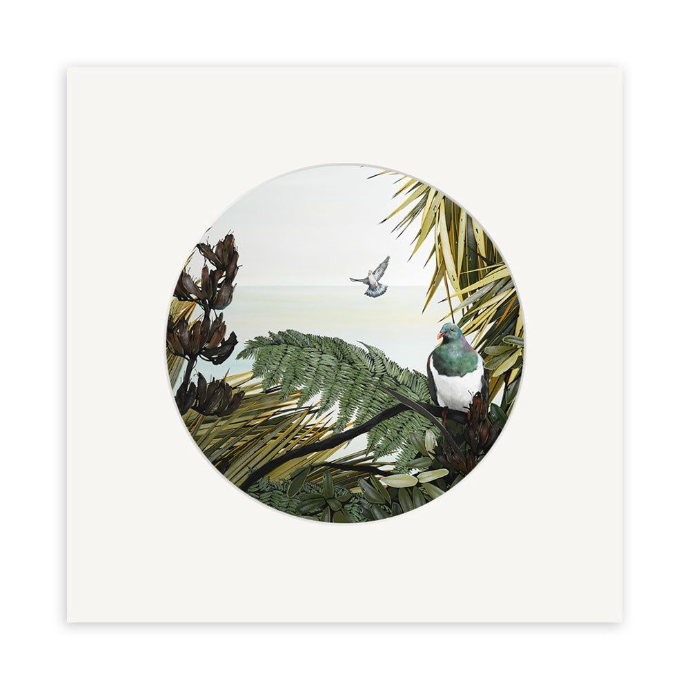 Kirsty Nixon - Kereru Small Art Print