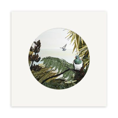 Kirsty Nixon - Kereru Small Art Print