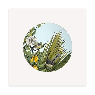 Kirsty Nixon - Fantails 1 Small Art Print
