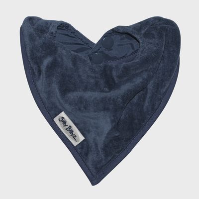 SILLY BILLYZ TOWEL BANDANA BIB NAVY