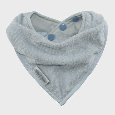 SILLY BILLYZ TOWEL BANDANA BIB DUSTY BLUE