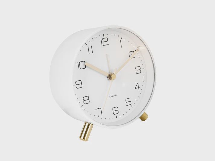 Lofty Alarm Clock - White