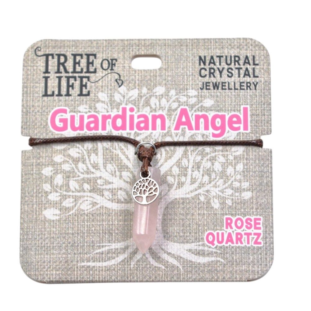 Guardian Angel Rose Quartz Necklace
