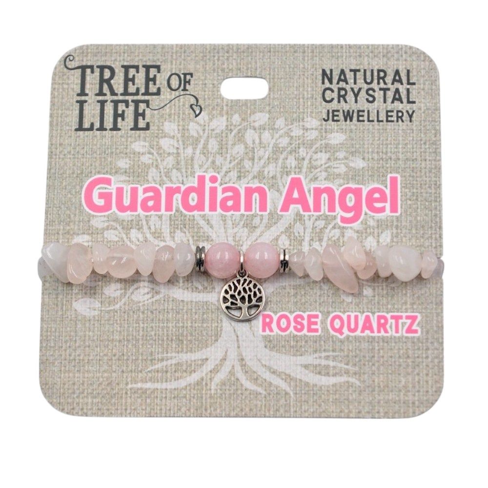 Guardian Angel Rose Quartz Bracelet