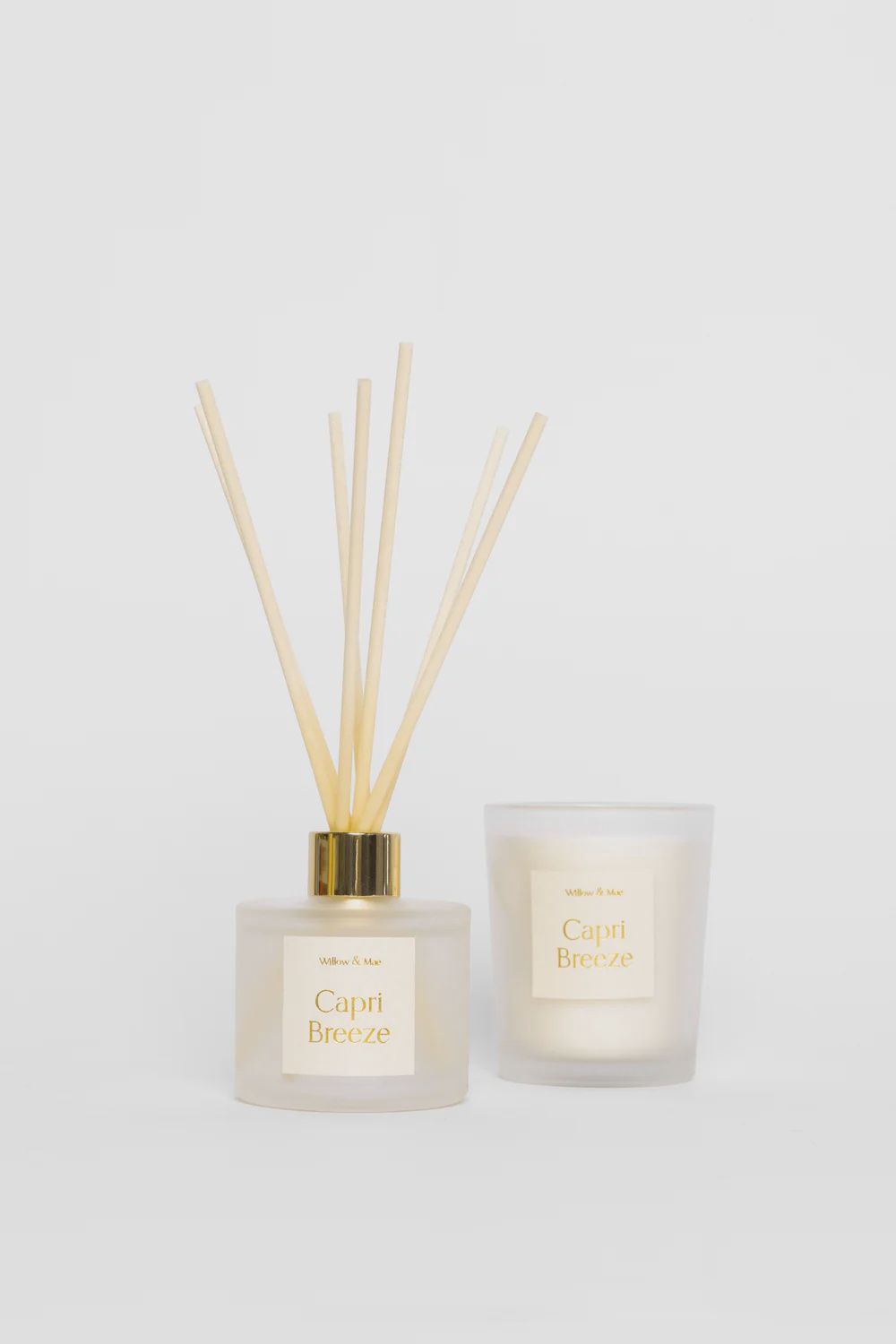 Willow &amp; Mae ›  Capri Breeze Ivory 70g Candle + 50ml Diffuser Set