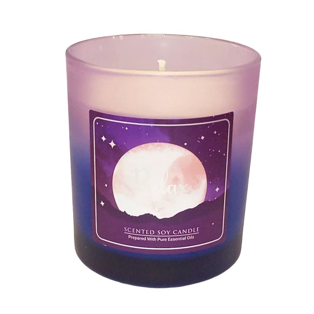 Relax Aromatherapy Scented Soy Candle 200gm