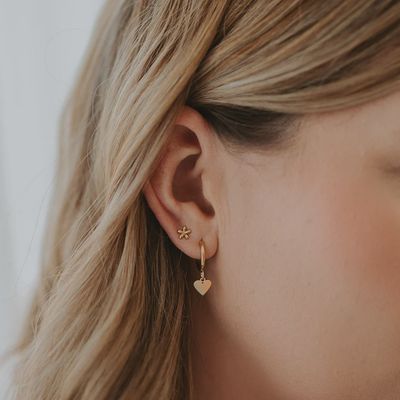 Mini Daisy Studs - Gold