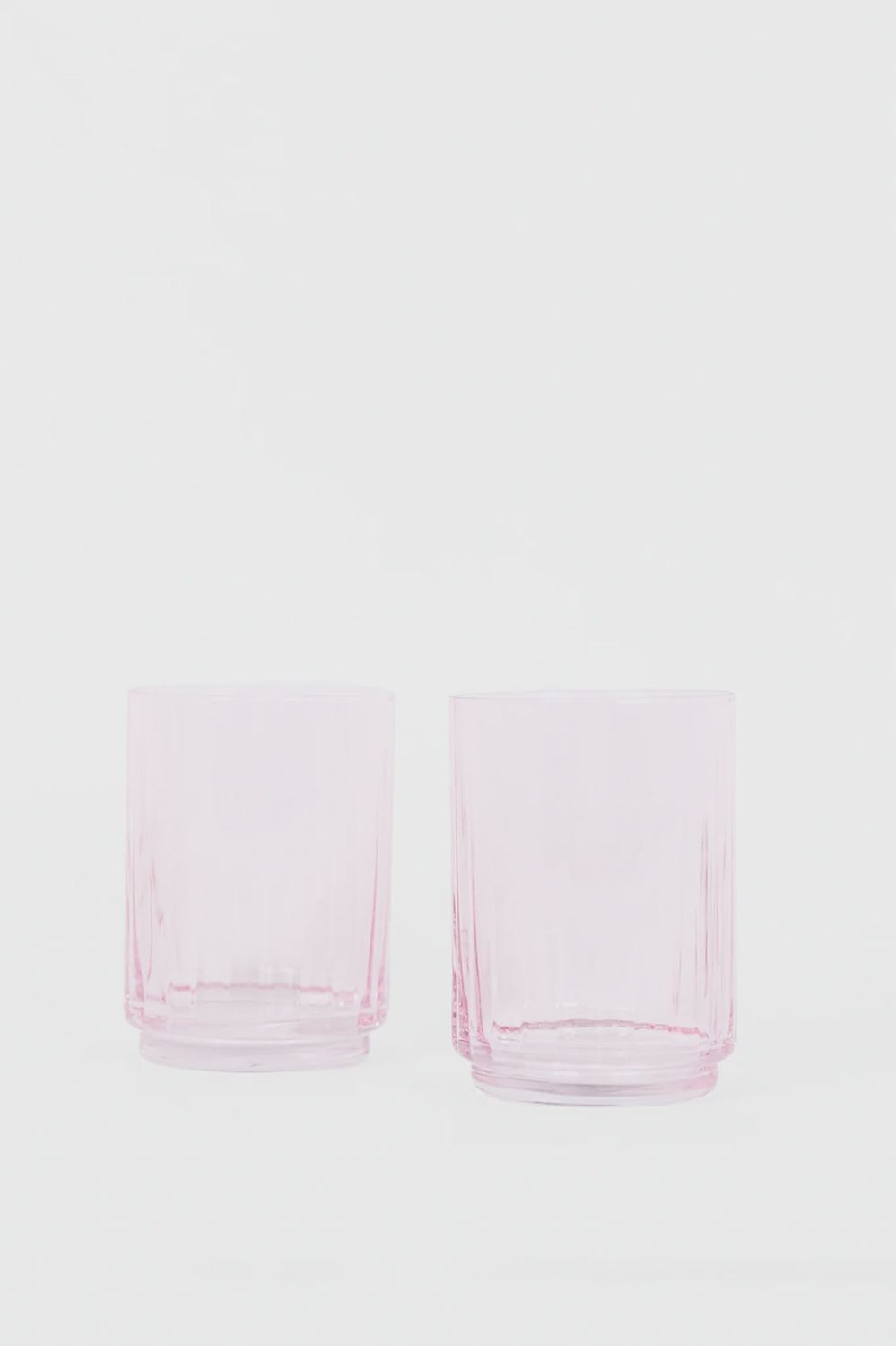 Willow &amp; Mae ›  Pale Pink Ribbed Set 2 Tumblers