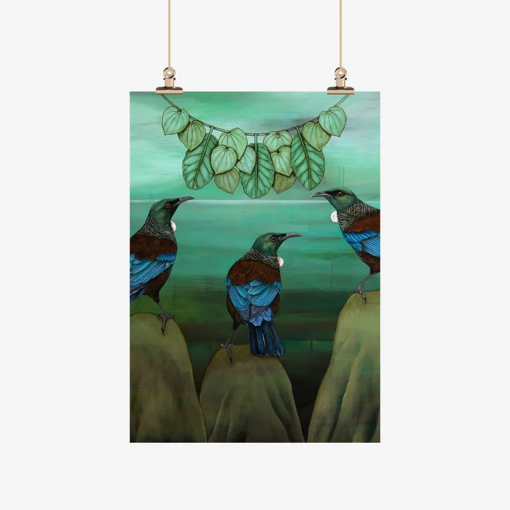 Tea Towel - Tui &amp; The Kawakawa Necklace