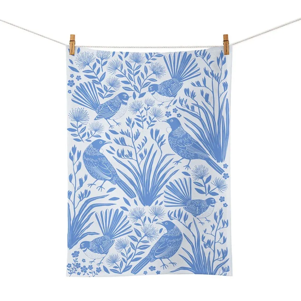 Bird Song Blues - Tea Towel