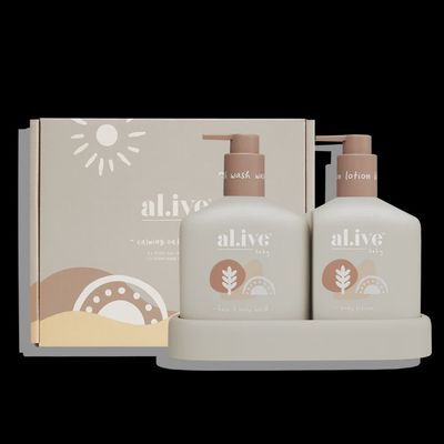 baby duo  Baby Hair &amp; Body Wash and Body Lotion - Calming oatmeal