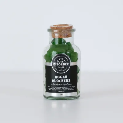 A remedy for the suppression of one-off violent farts or for when needing to control longer lasting cases of flatulence. Contains 175g Sprinkle covered Aniseed Gummies.  Dairy and Soy may be present. 