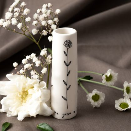 Thank you for helping me grow...mini bud vase