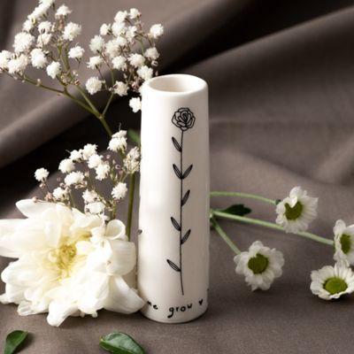 Thank you for helping me grow...mini bud vase