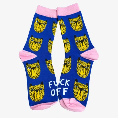 Socks - Cheetah - F*ck Off