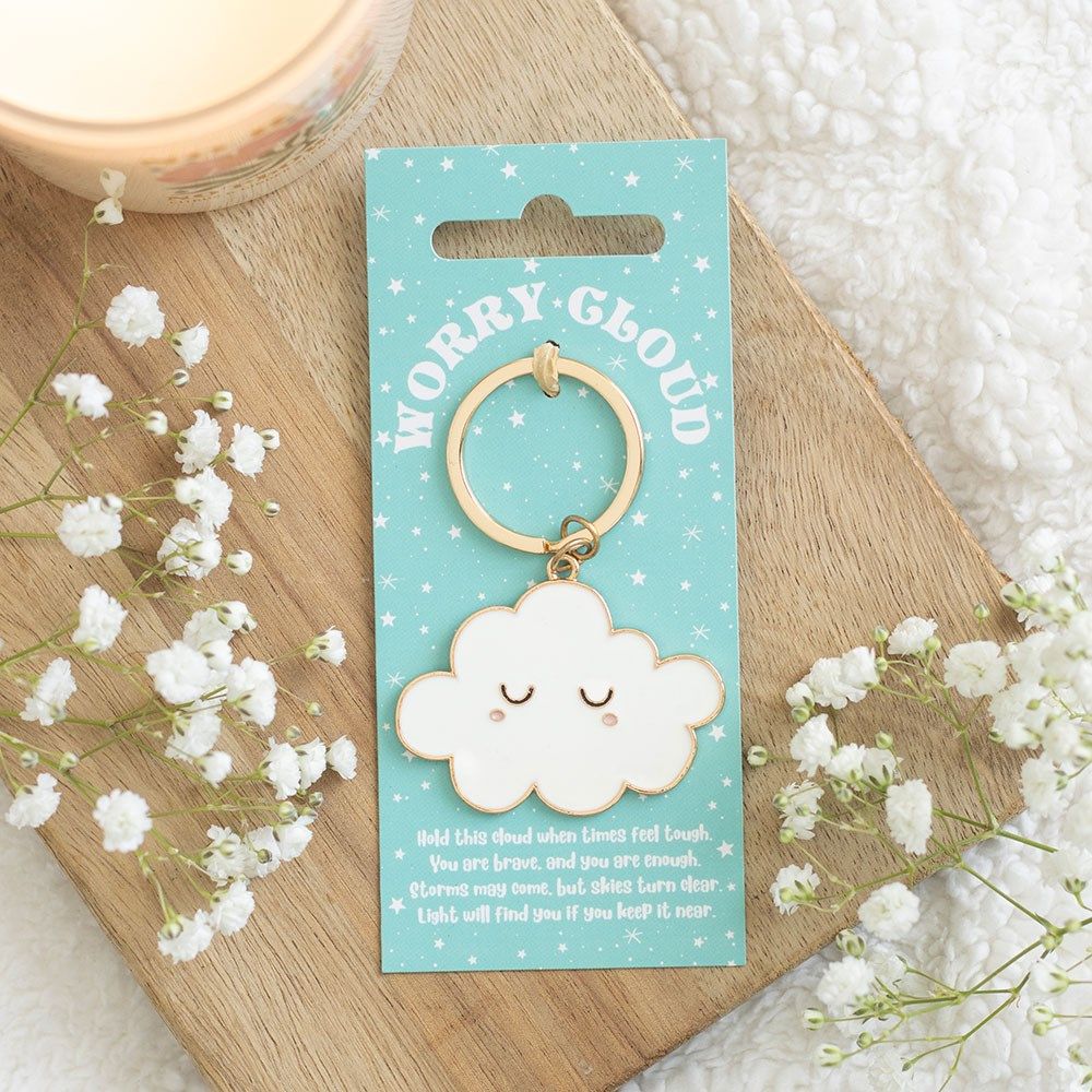 Worry Cloud Key Ring