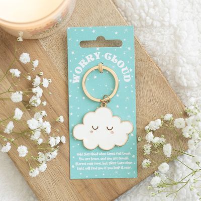 Worry Cloud Key Ring