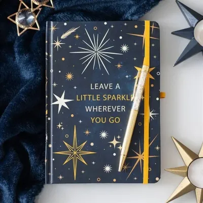 Sparkle Notebook with Citrine Pen