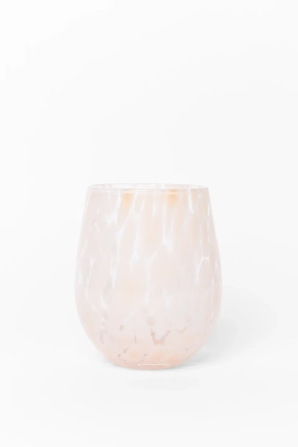 Willow &amp; Mae ›  Stemless Natural Splatter Wine Glass