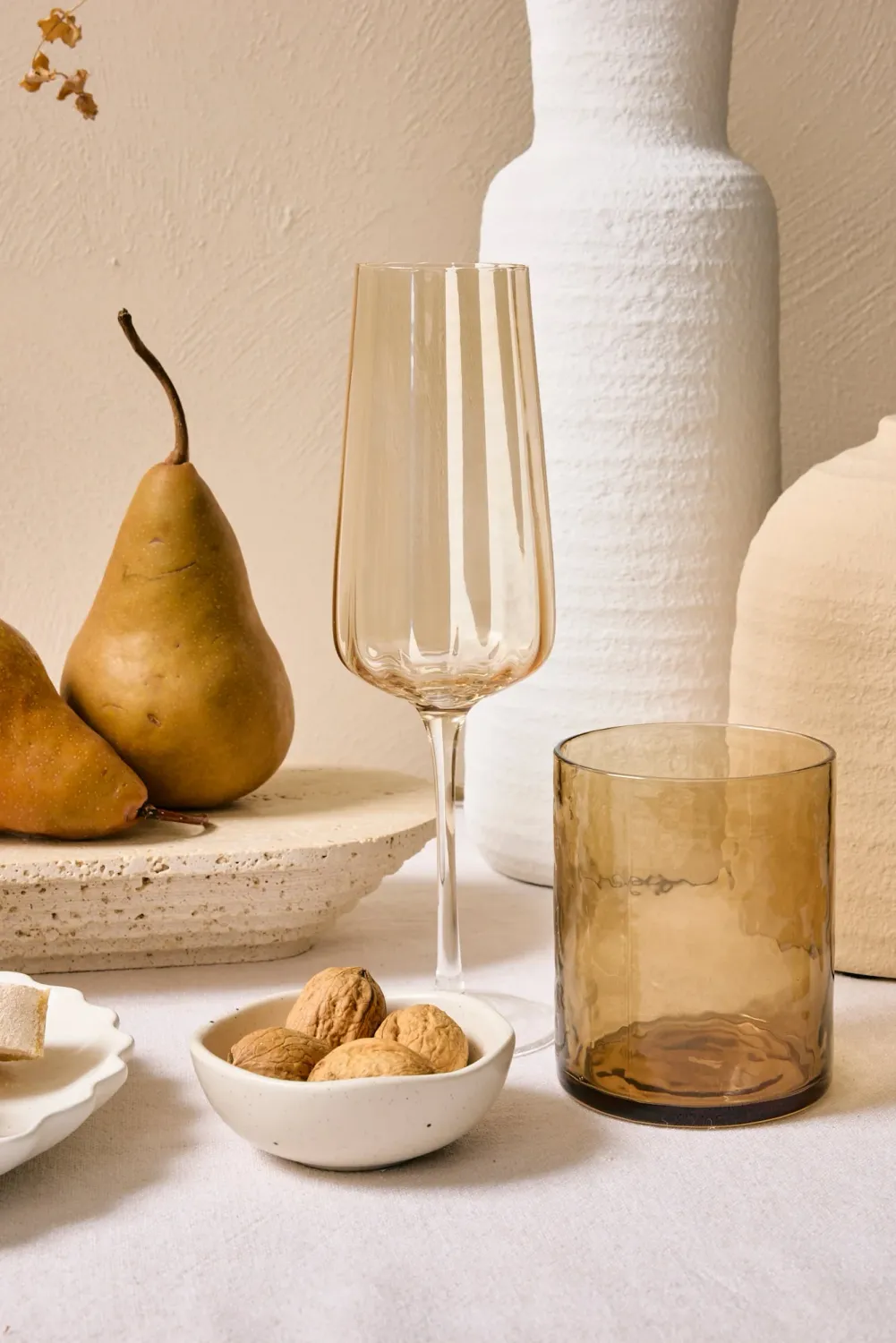 Willow &amp; Mae ›  Ripple Light Amber Champagne Flute