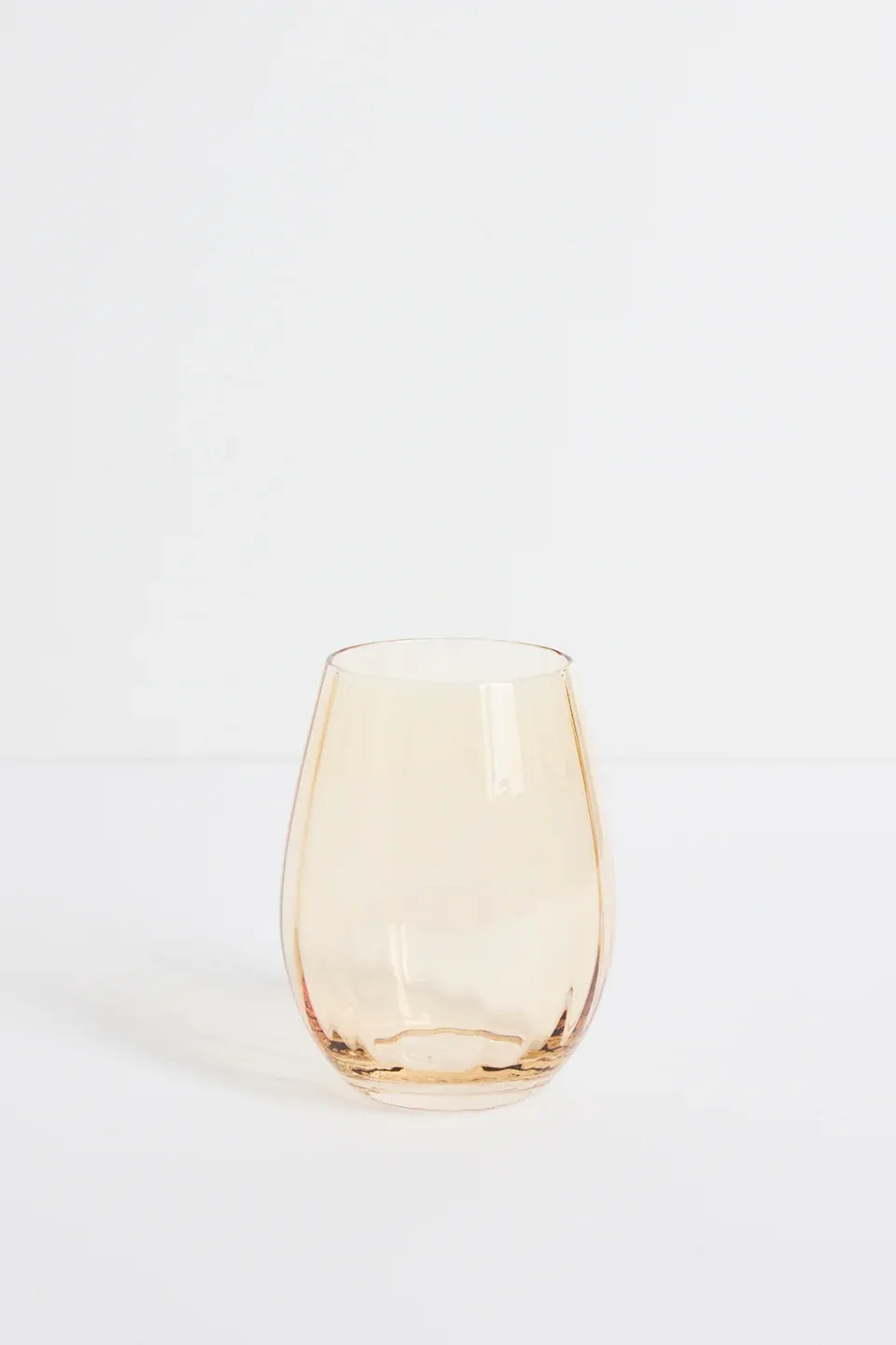 Willow &amp; Mae ›  Ripple Light Amber Stemless Glass