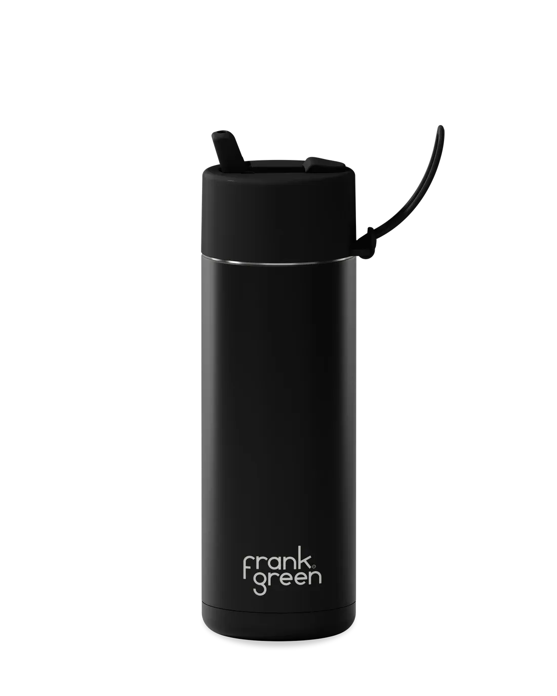 595ml Bottle with Flip Straw Lid - Midnight