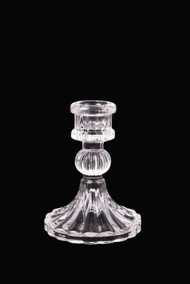 Fluted Glass Candle Holder