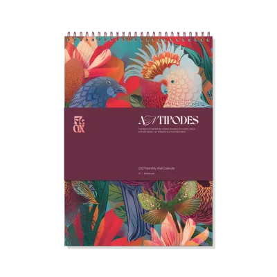 Antipodes 2027 Monthly Wall Calendar