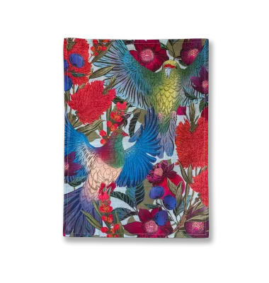 Kererū &amp; Kākāriki Tea Towel